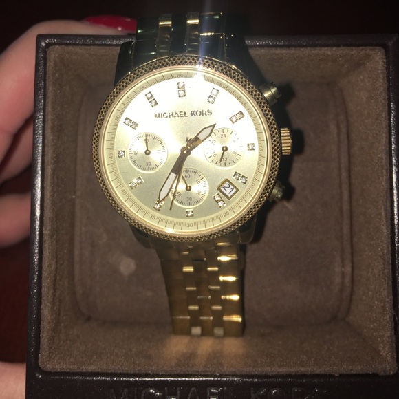 Gold Michael Kors watch