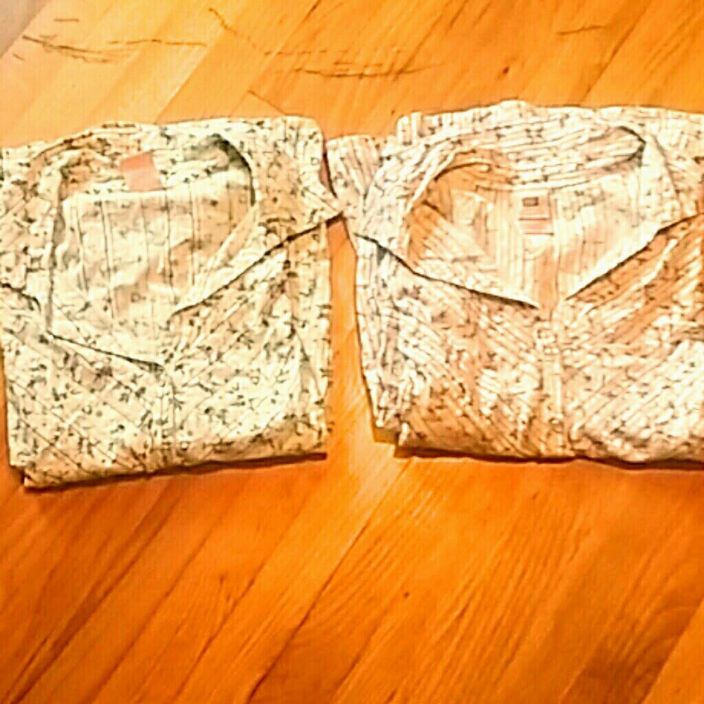 2 Faded Glory Size 22W/24W Pearl Snap Shirts
