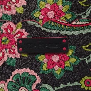 Vera Bradley purse in petal paisley, vinyl.