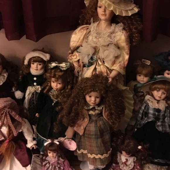 Porcelain doll collection
