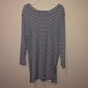 Black & White striped tunic