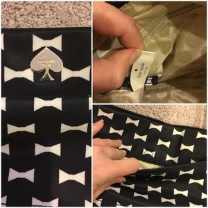 kate spade Bags - Kate Spade Nylon Flatiron crossbody with bow print kate spade Bags - Kate Spade Nylon Flatiron crossbody with bow print