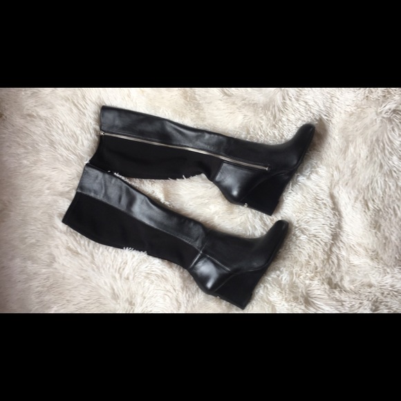 Michael Kors black high heel boots size 6.5