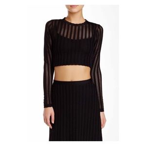 Mesh black crop top Mesh black crop top