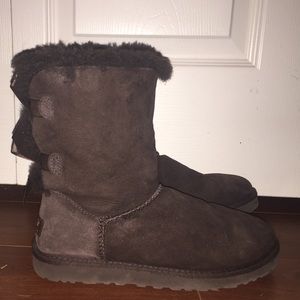 Chocolate Bailey Bow Uggs