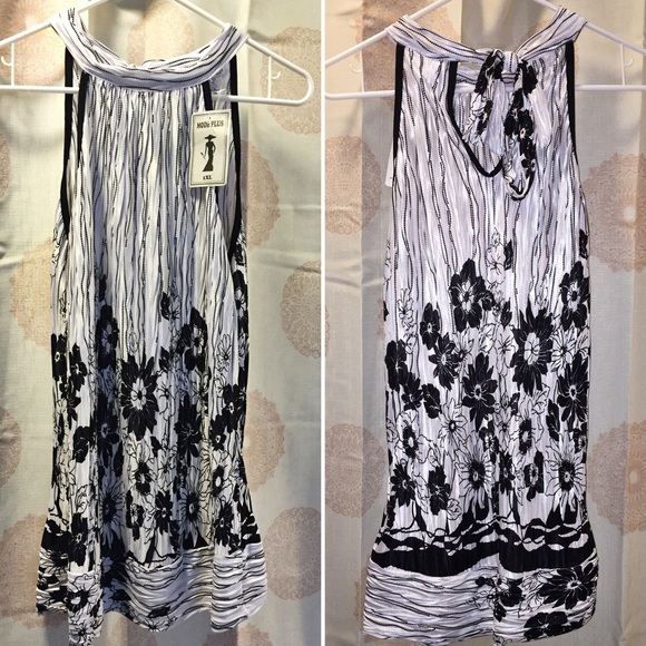 NWT Boutique Silky Halter Blouse