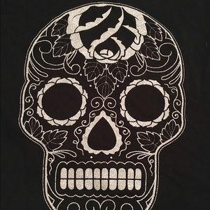 torrid Tops - GUC Glitter Skull Long-Sleeve Shirt torrid Tops - GUC Glitter Skull Long-Sleeve Shirt