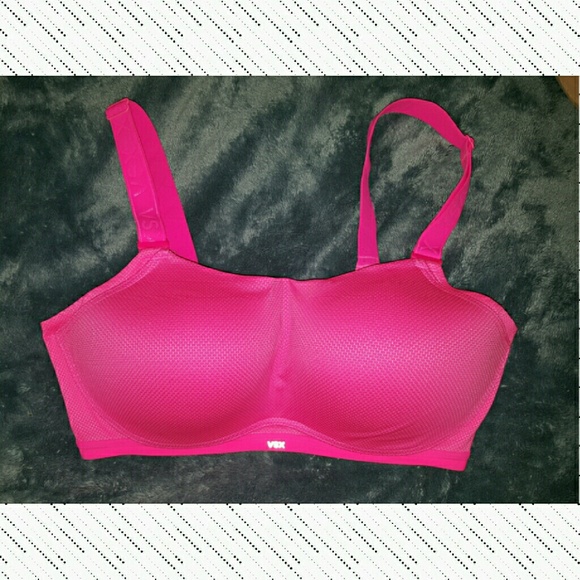 Victoria's Secret VSX Pink Padded Sports Bra 34DDD