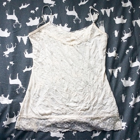 🔥LOWEST PRICE!🔥 Silky Cream White Tank Top Cami