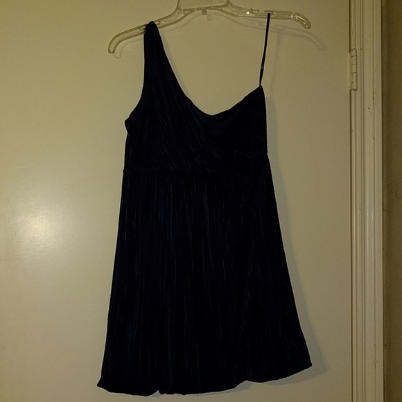 Navy bue one shoulder dress