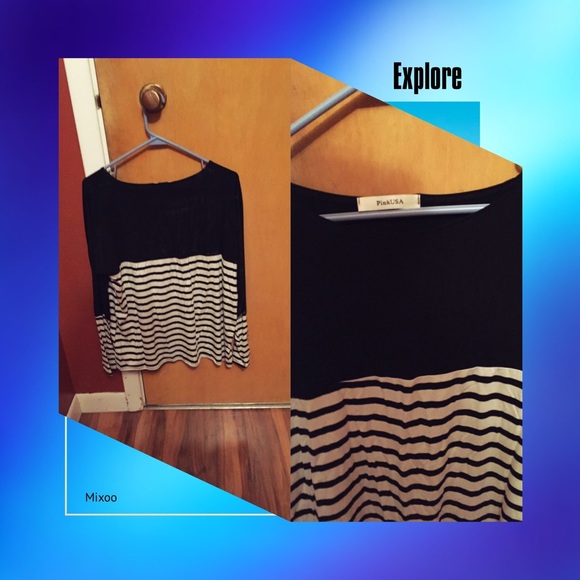 Trendy chill stripe long sleeve tee