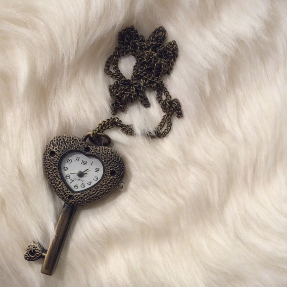 OBO Romantic Steampunk Heart pocket watch necklace