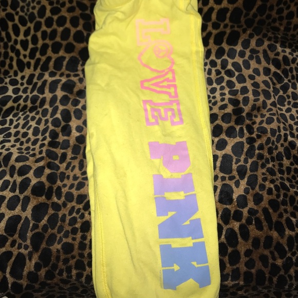 Yellow PINK jogging pants