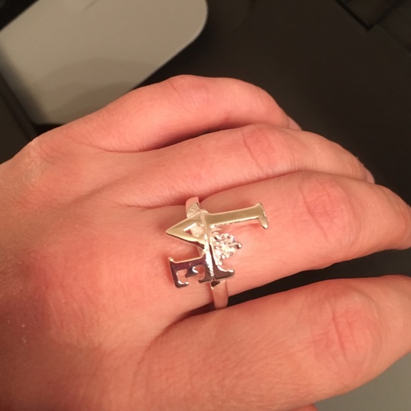 925 Stamped Love Ring.