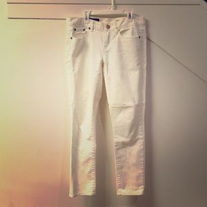 Women's Size 28 white J. Crew toothpick jeans