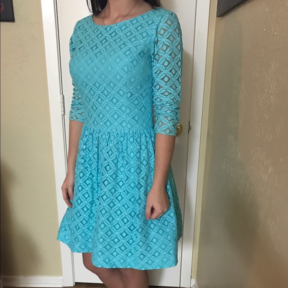 Lilly Pulitzer Tiffany blue midi dress!!