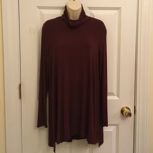 Mossimo Maroon turtleneck shirt
