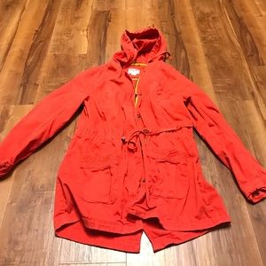 Orange/red fall/spring jacket