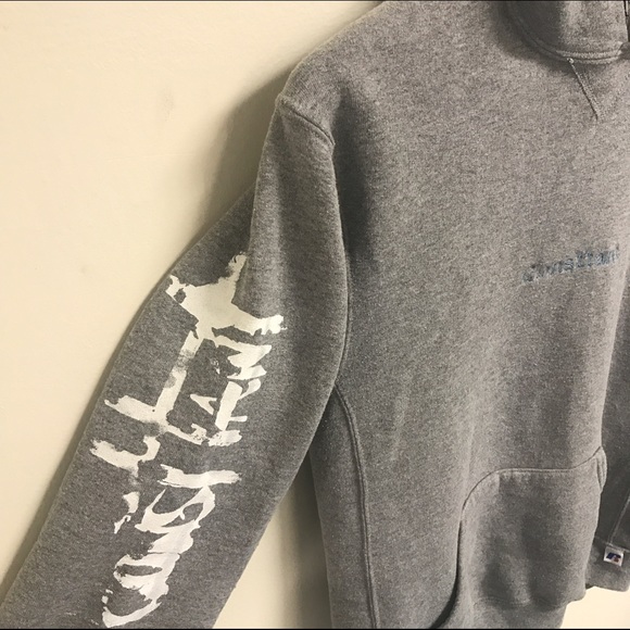 ➕SOLD➕ Custom Made Heather Grey Hoodie - Picture 2 of 4