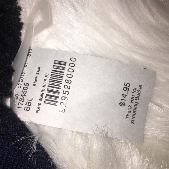 Buckle buffalo plaid Hat - Picture 2 of 3