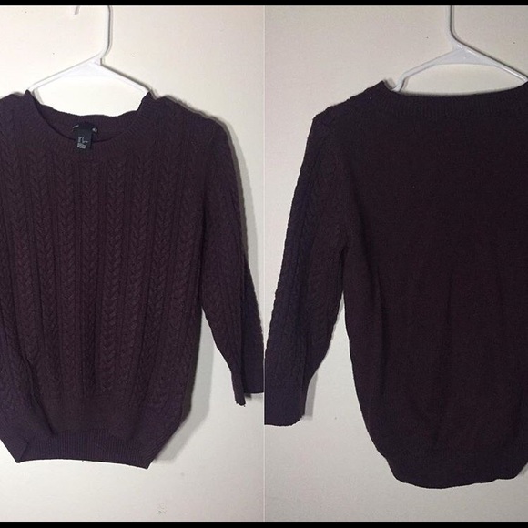 Purple knit sweater