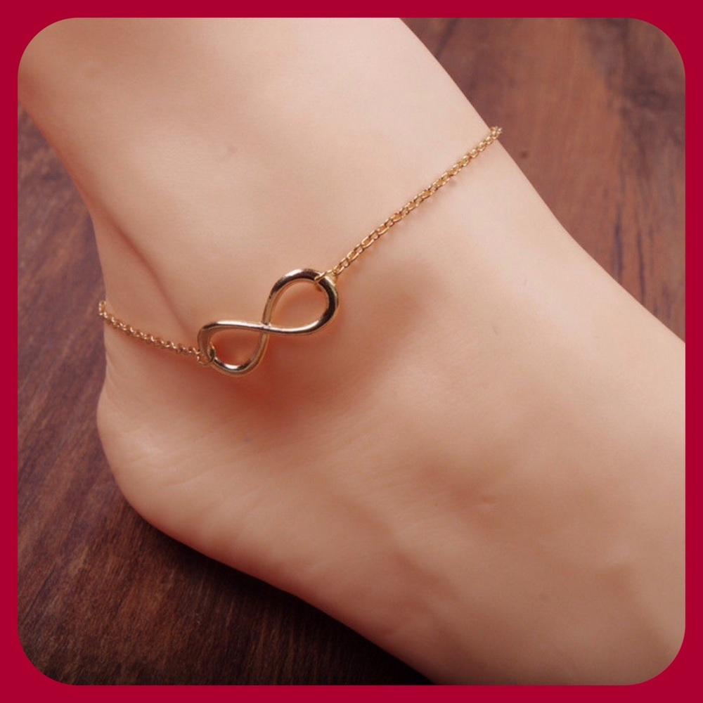 Gold Infinity Beach Anklet