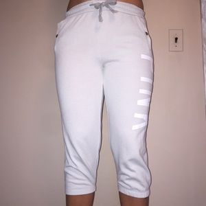 Light grey Victoria secret PINK cropped sweatpants