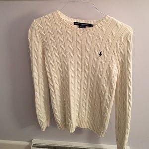 Cream Ralph Lauren knit sweater