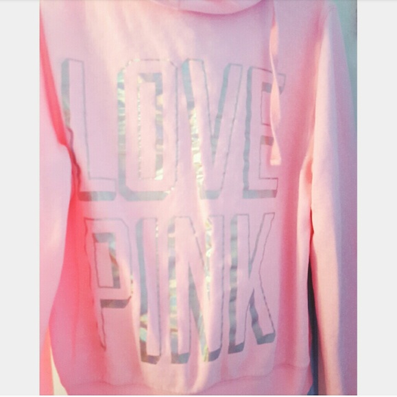 PINK Pink Zip up sweater - Picture 1 of 2