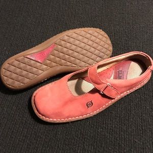 Born light red Mary Jane style shoes size 8