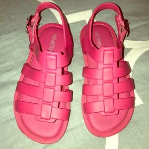 Pink Mini Melissa Flox Sandals Size 9