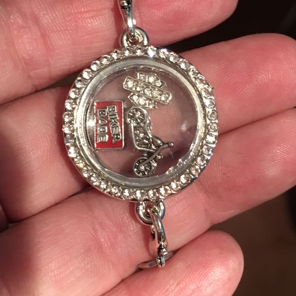 Jewelry Bracelet Harley Davidson Locket W Floating