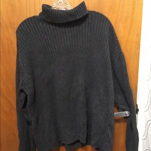 Old Navy men's gray ribbed turtleneck sweater