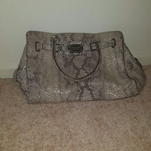 Michael Kors snake skin bag and matching wallet
