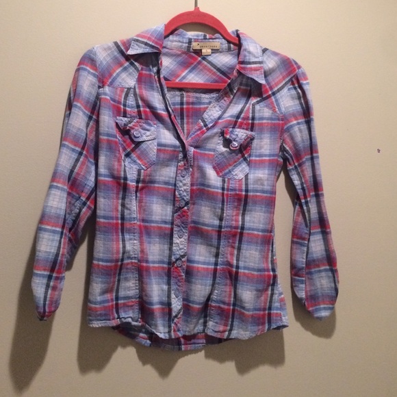 Red, White, & Blue Dress Flannel