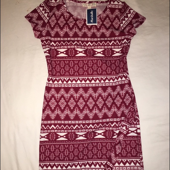 Red tribal mini dress - Picture 1 of 4