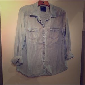 Button up denim shirt