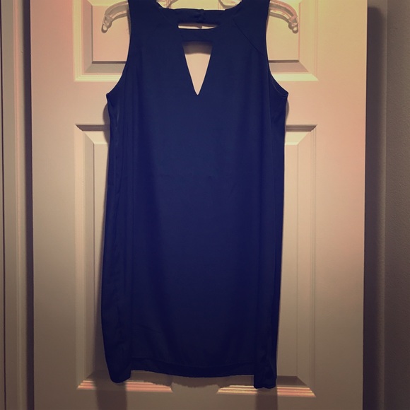 Navy sleeveless dress