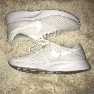 All white nikes