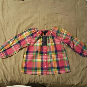 Brand new Plaid RL button up shirt