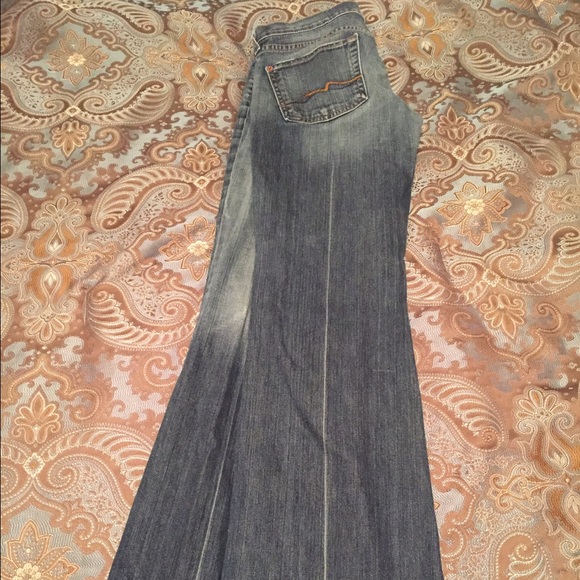 28 x 34 7FAM flare jeans, great condition! - Picture 2 of 4
