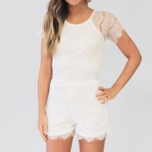 Boutique White Romper