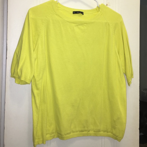 ZARA oversized short sleeve sweater