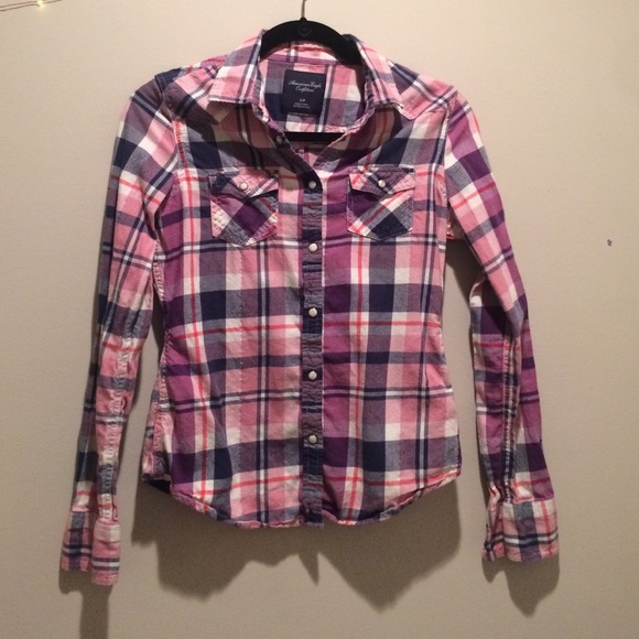American Eagle Marble-Button Flannel