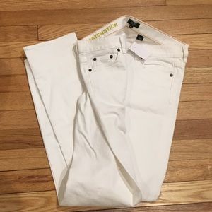 J Crew White Matchstick Jean 29R