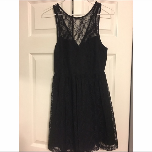 Black lace dress