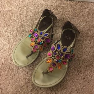 Jeweled sandals