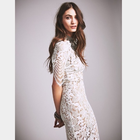 NWT For Love and Lemons Luna Dress White