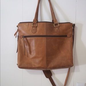Hides Canada Leather Tech Tote Laptop Bag