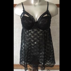Flirty Faves HP 6/2/17  🖤 Caged Chemise PLUS SIZE